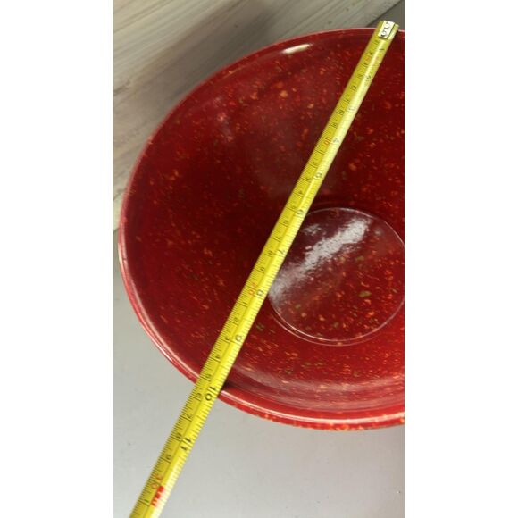 Rachael Ray 4 Qt.  Melamine Garbage Bowl Red - Picture 4 of 5